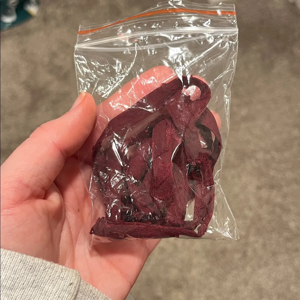 Azazie Atelier Delphina Strapless Dress in Floral Burnout Pattern Cabernet Color - Image 12