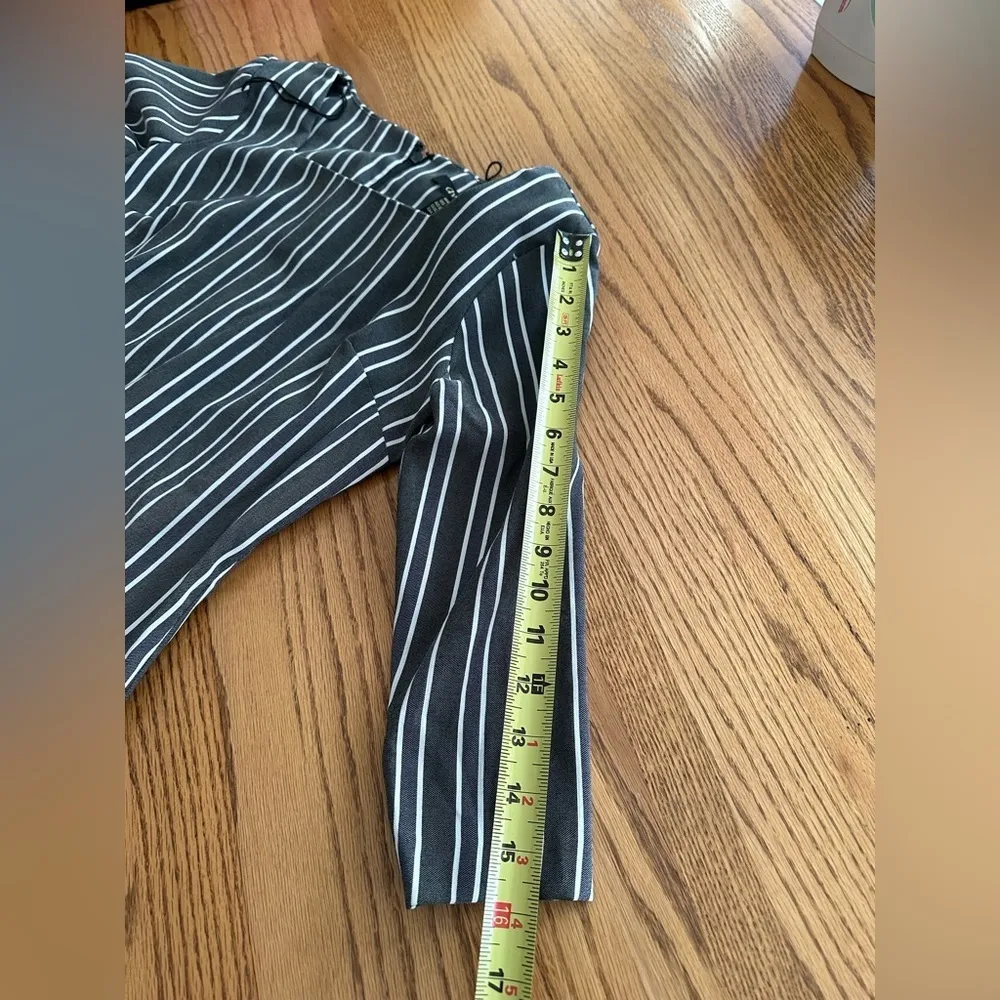 Avirate Black White Striped 3/4 Sleeve Career Dress With Square Neck Size 4 - Image 8