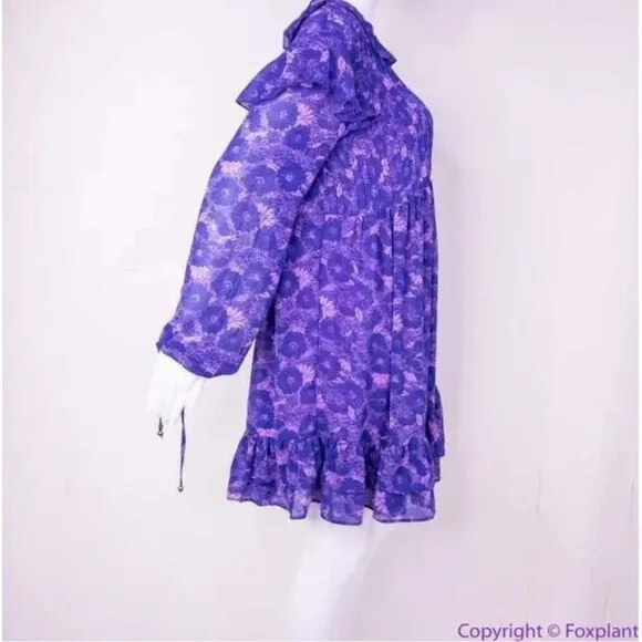 NEW Free People These Dreams purple‎ Mini Dress, XS - Image 11