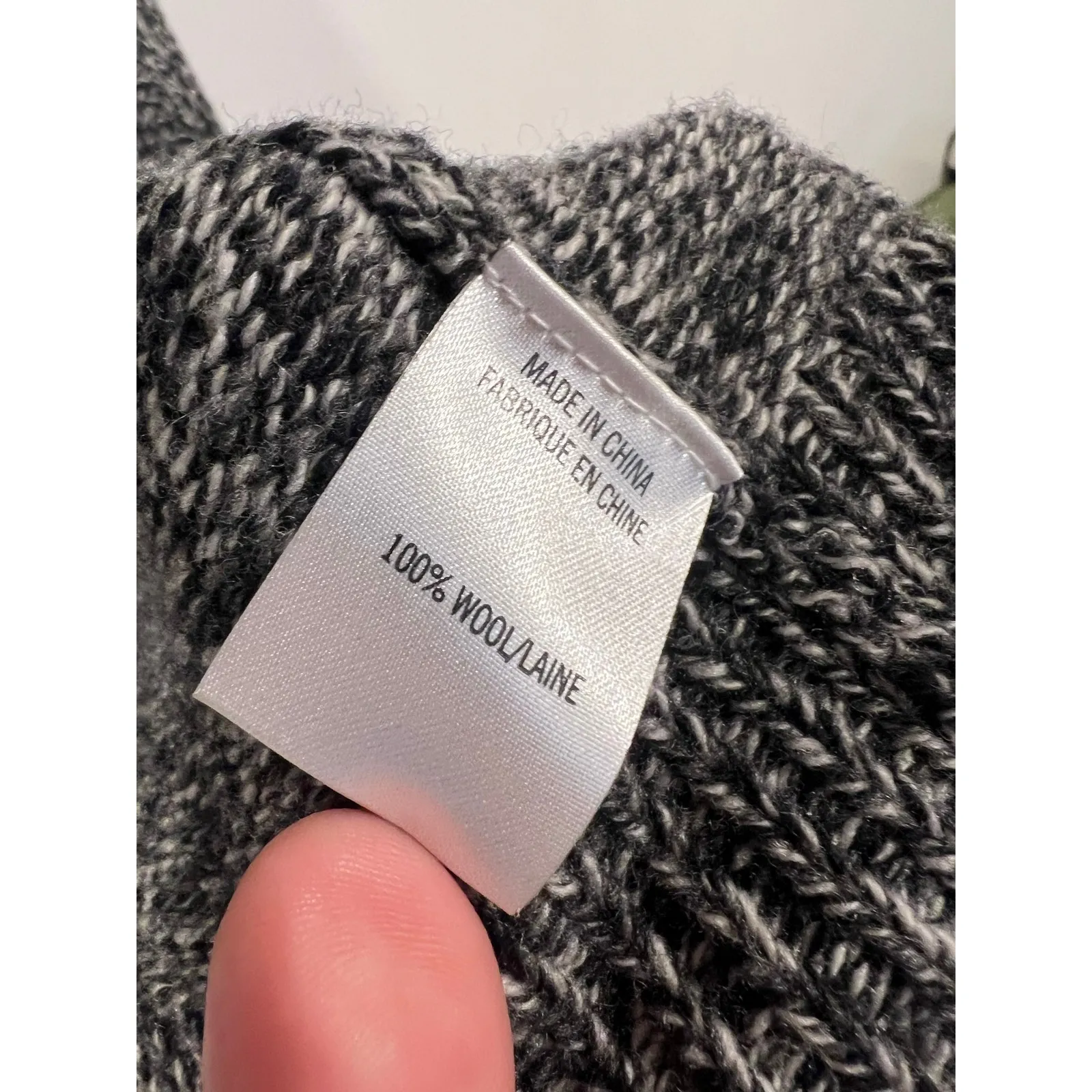 Theory Womens Long Wool Open Front Knit Cardigan Gray  Medium - Image 6