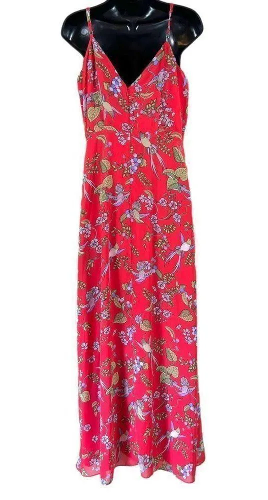 Nanette Lepore Paradise Dreaming Floral Hummingbird Print Maxi Dress - Image 15