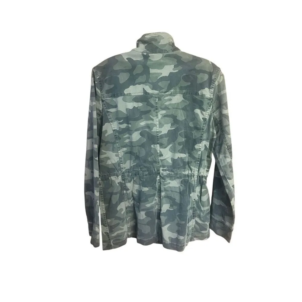 Lucky Brand hooded utility jacket Green Camo  Sz S NWT - Image 2