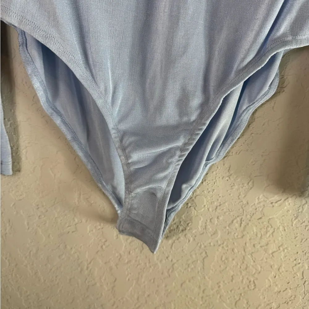 Princess Polly Sky Blue Long Sleeve Bodysuit Size 10 NWT - Image 3