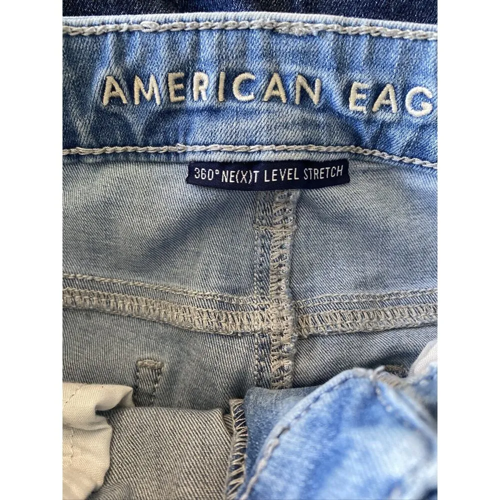American‎ Eagle 8 360 Next Level Stretch Super High Rise Distressed Jegging - Image 9