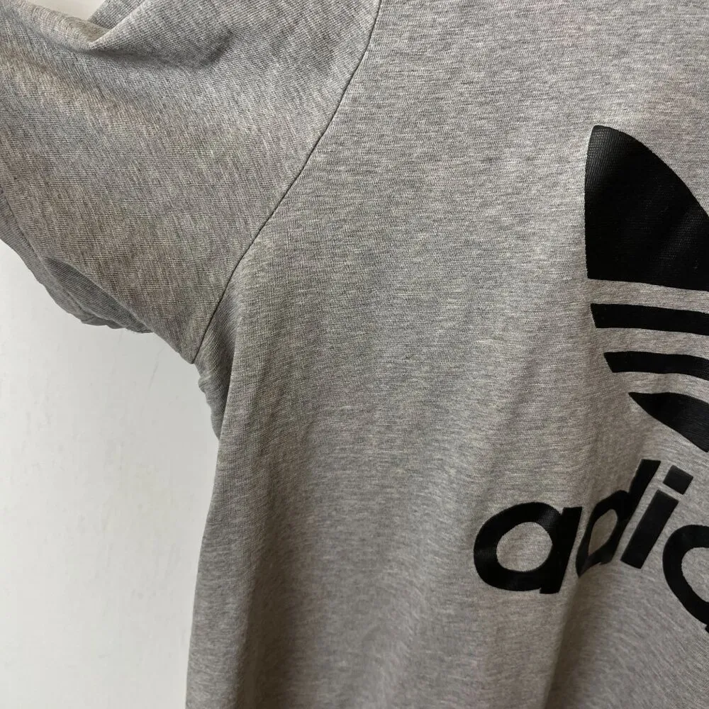 Adidas Originals Gray L Graphic Tee Cotton Unisex - Image 6