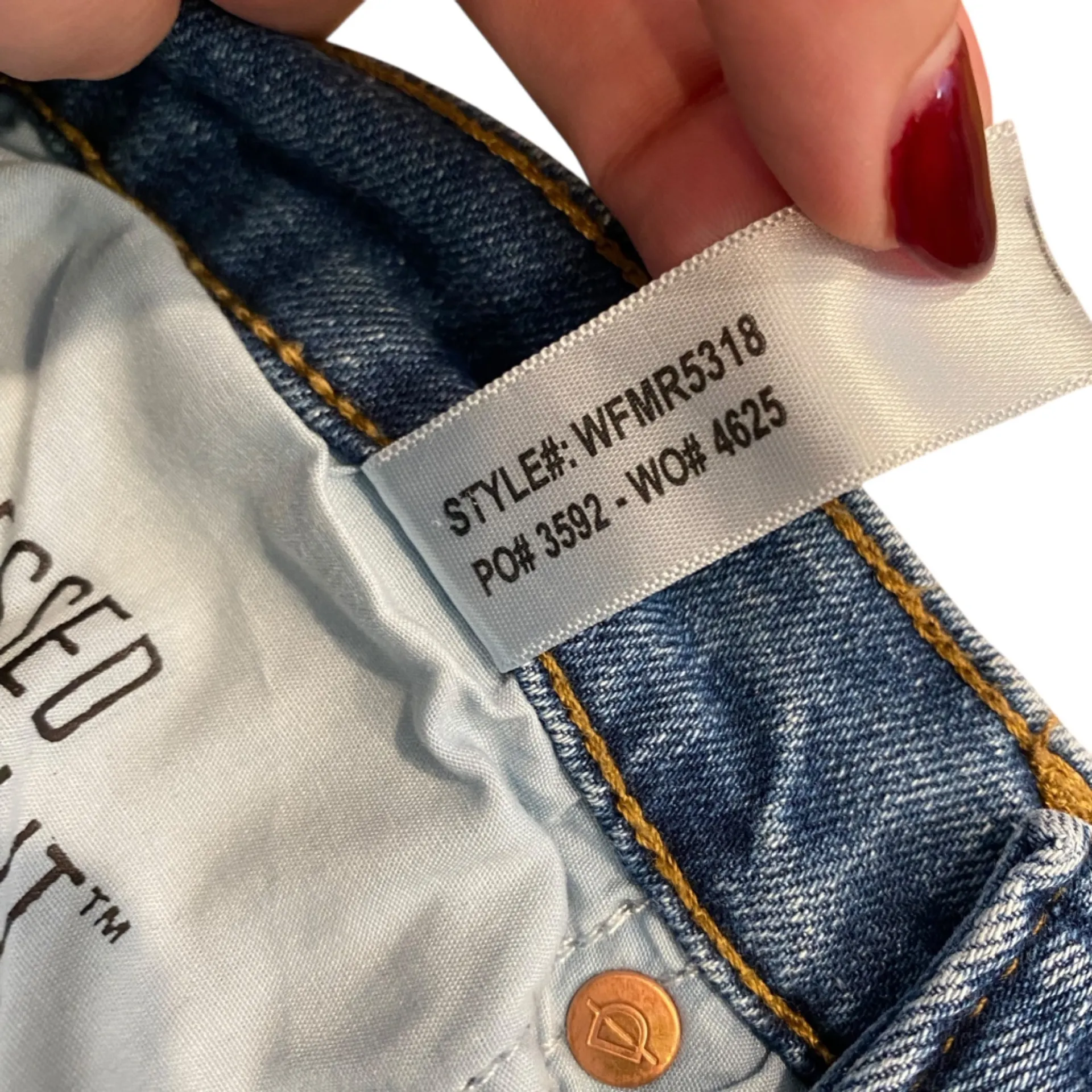 Du/er High Rise Arc Button Fly Tapered Performance Jeans Style WFMR5318 Size 26 - Image 13