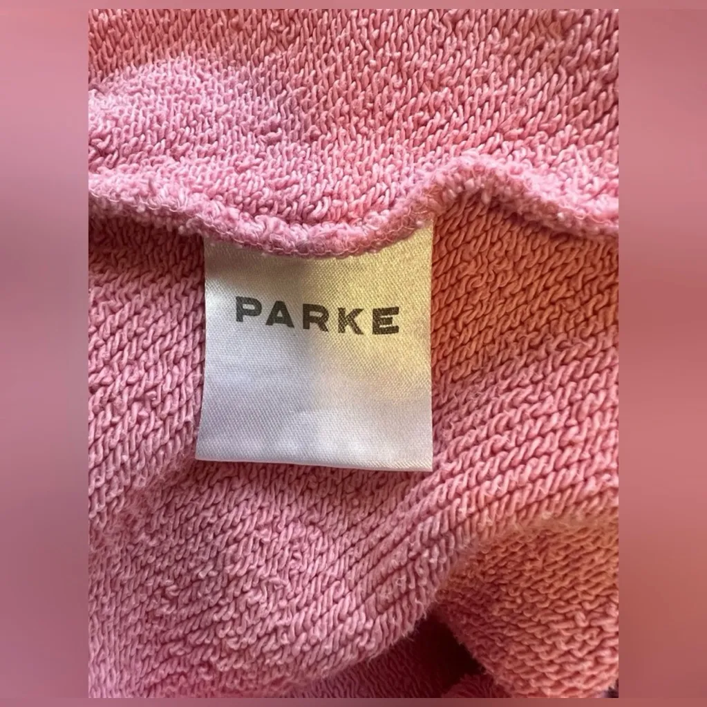 Parke Heritage Varsity Mock neck Sweatshirt Pink Size XXL - Image 6