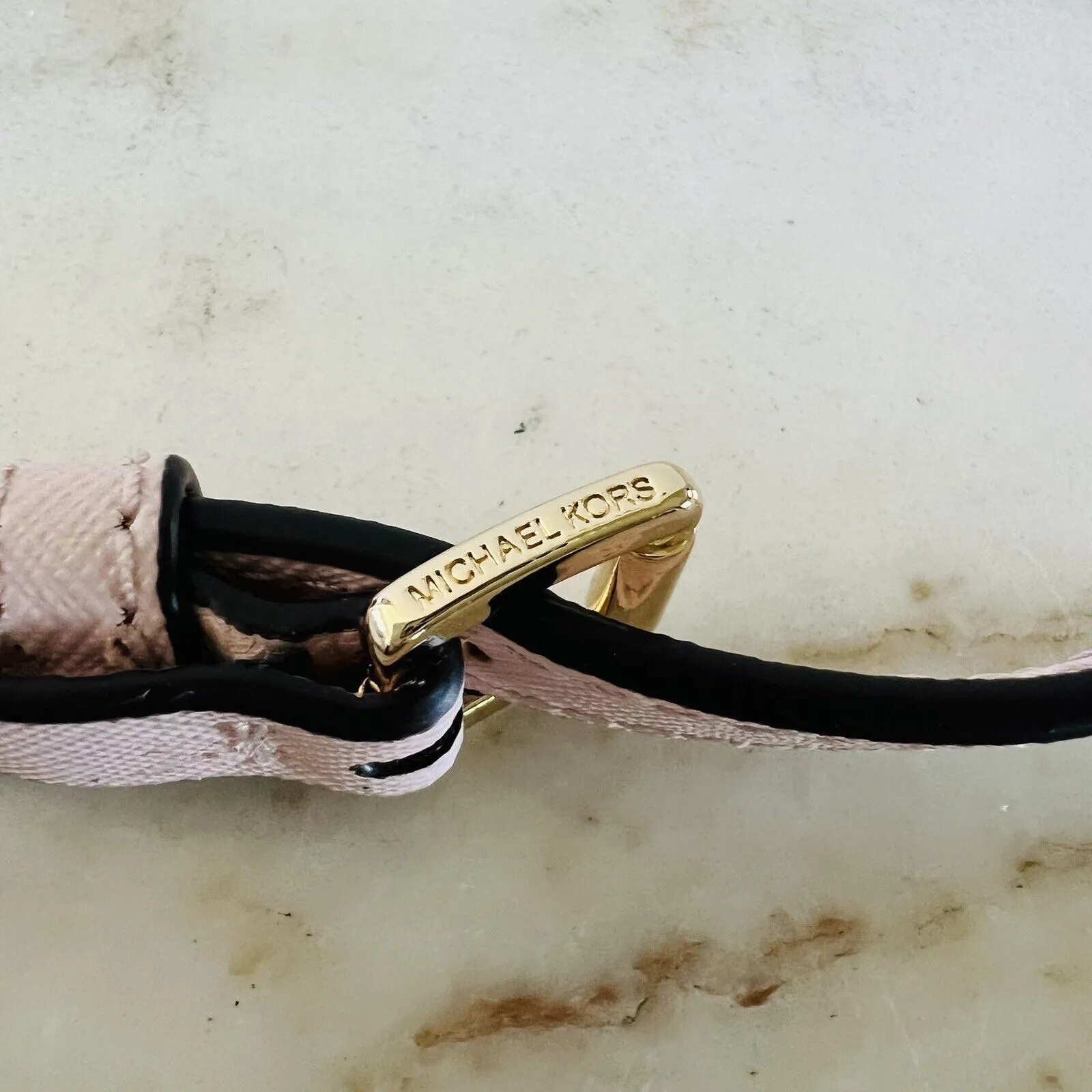 MICHAEL KORS Jet Set Item Powder Blush Leather East West Zip Chain Crossbody Bag - Image 8