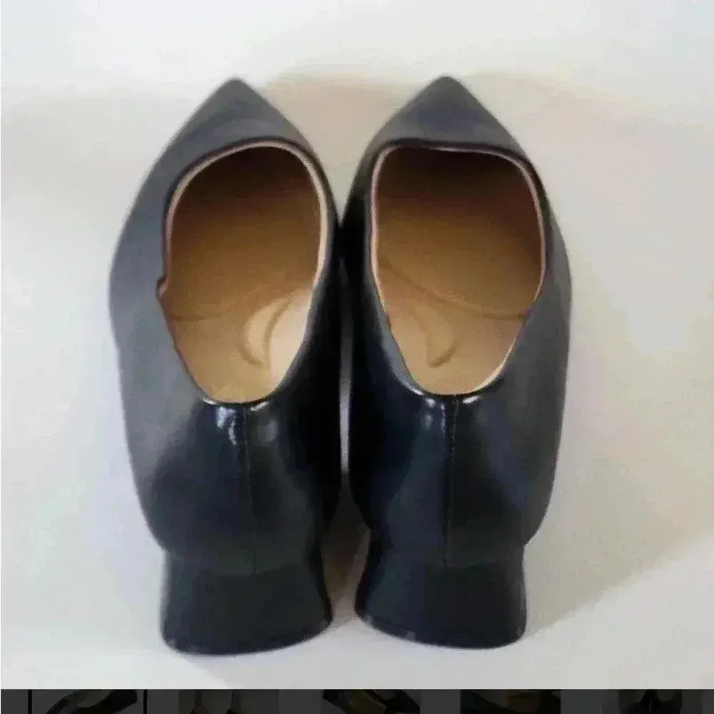 DREAM PAIRS Women's Chunky Heels Closed Toe Low Block Work Shoes Pointed Toe - Image 7