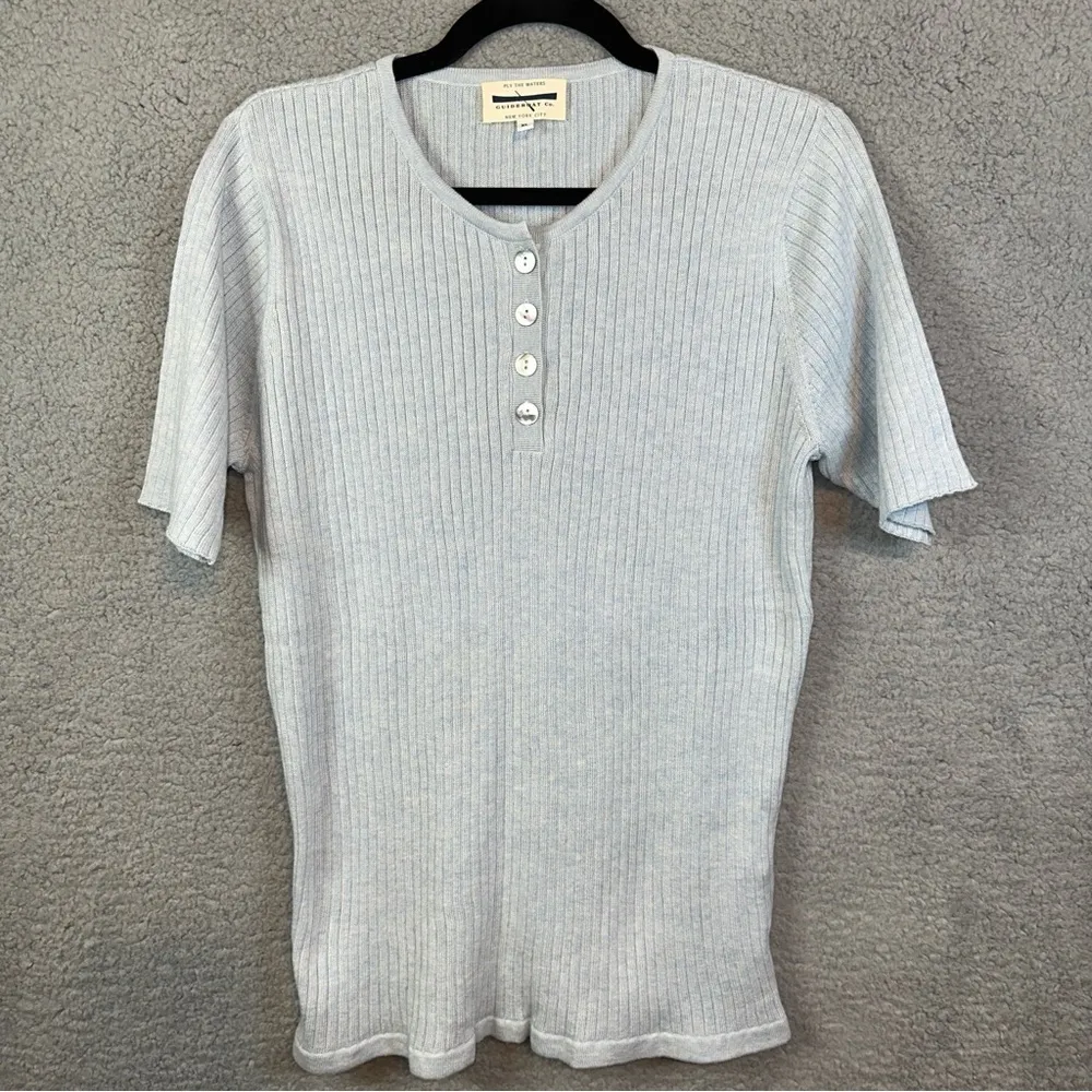 Guideboat Co‎ Ply The Waters Short Sleeve Sweater Top Blue Size XL - Image 5
