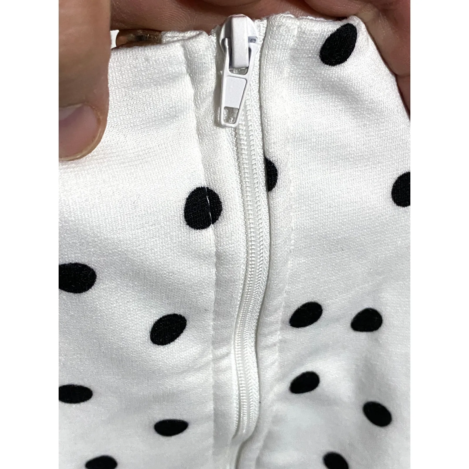 Jolie & Joy Polka Dot Camisole S Black White Polka Dot Coquette Whimsigoth Y2K - Image 6