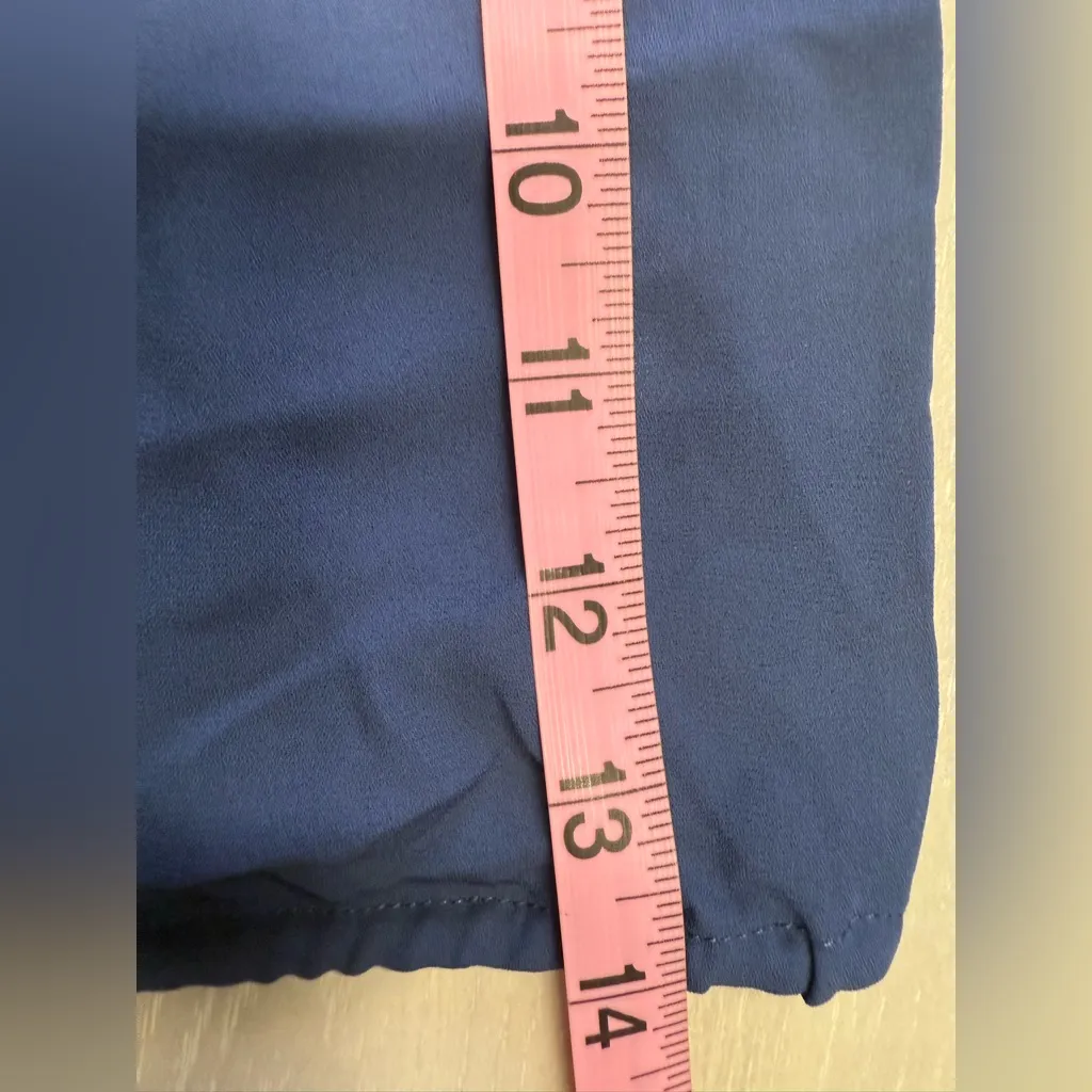 Hippie Rose Women Medium Navy front buttons basic lightweight sleeves tank‎ top - Image 6