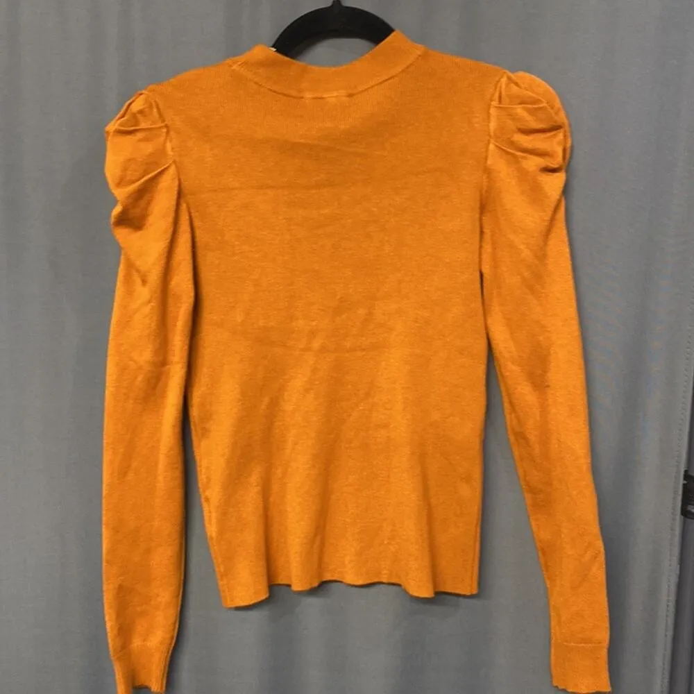 BB DAKOTA Peri Puff Cardigan in pumpkin spice size medium (b23) - Image 7