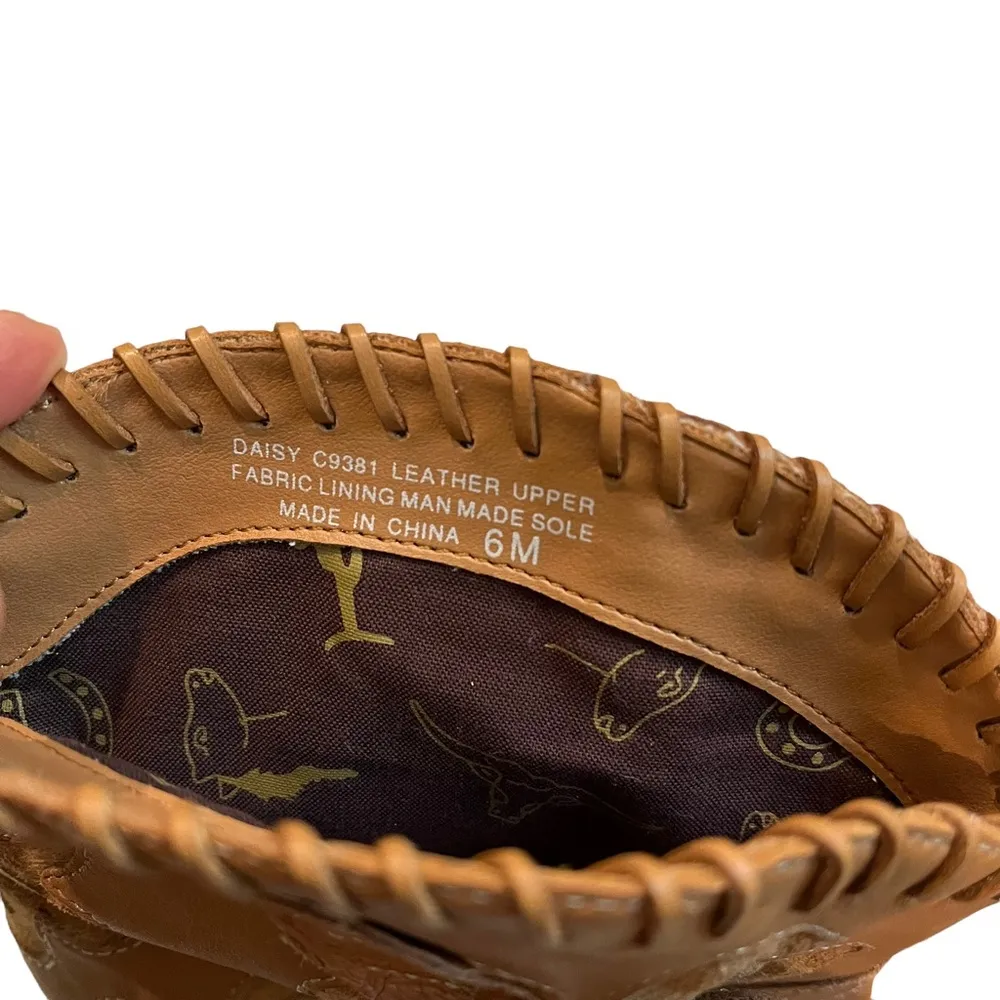 Mia Daisy Western Leather Ankle  Boots - Image 10