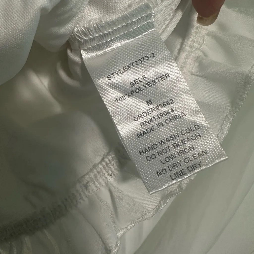 French Kiss White Ruched Blouse - Image 13