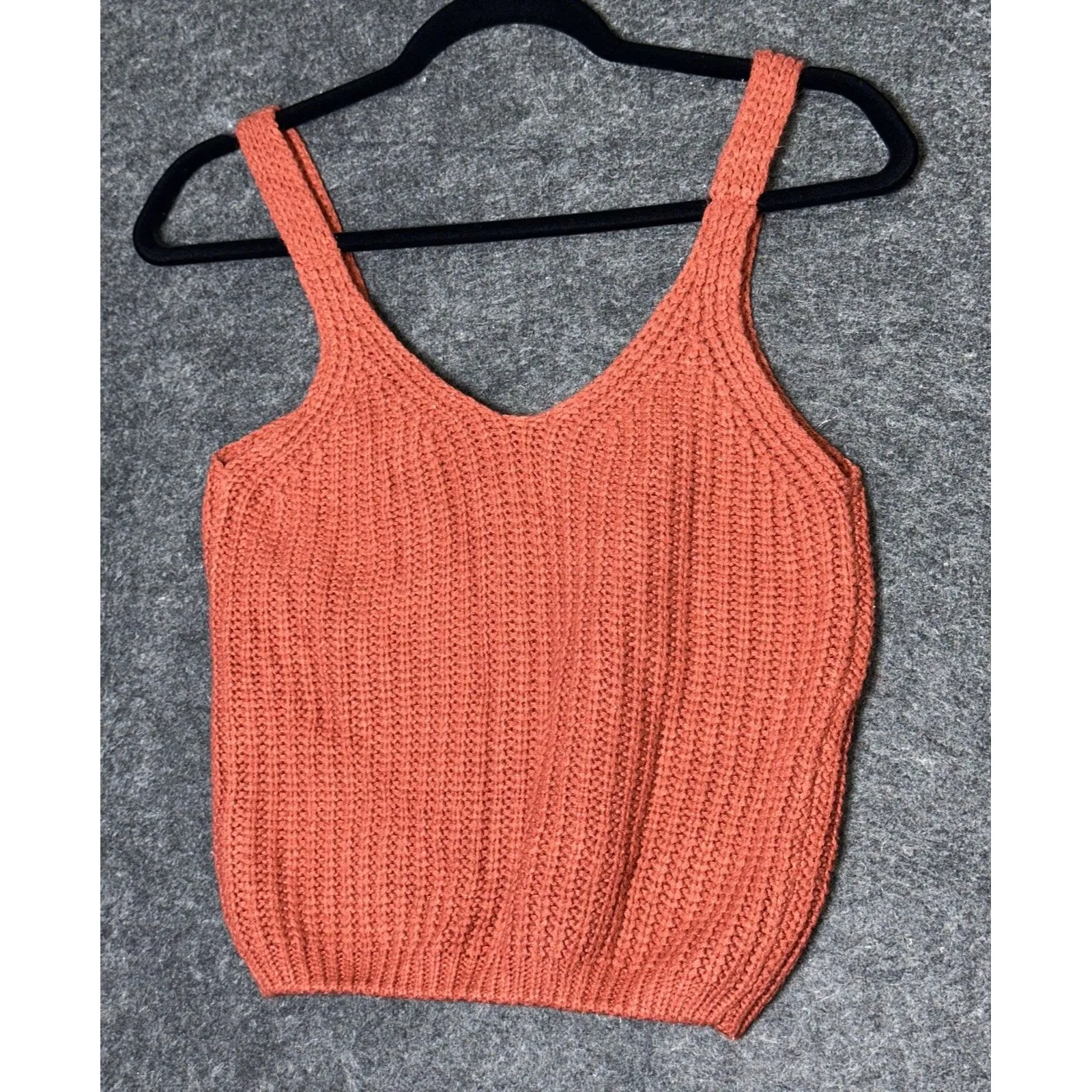 FRANCESCA'S HARPER HERITAGE SZ M Acrylic orange Thick Pullover Sweater Size M - Image 4