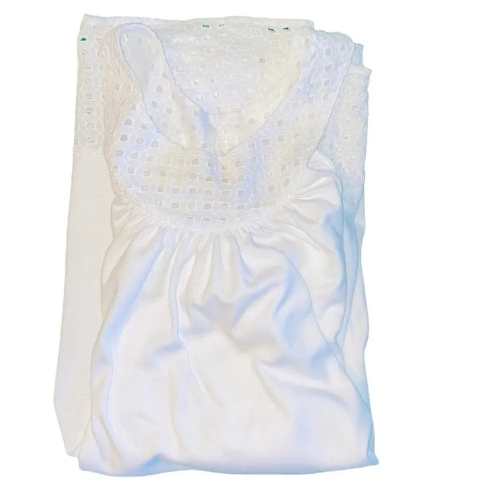 Kate Spade white eyelet trim high neck tunic top - Image 5