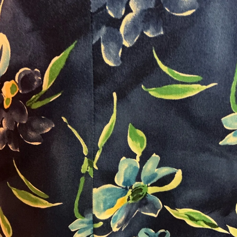 Vintage Pendleton blue floral dress Size 4 - Image 4