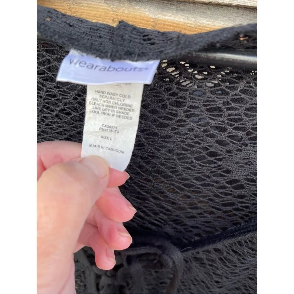 Whereabouts size Large beach cover.Boho hippie beach feminine. Black - Image 4