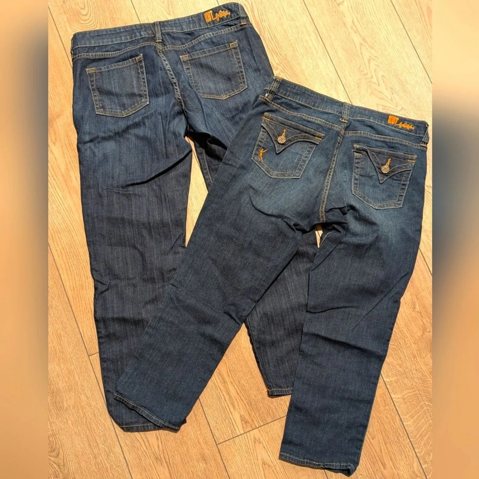 Kut from the Kloth Jeans Womens 8 Bardot Skinny Boyfriend Dark Wash Denim Bundle - Image 3