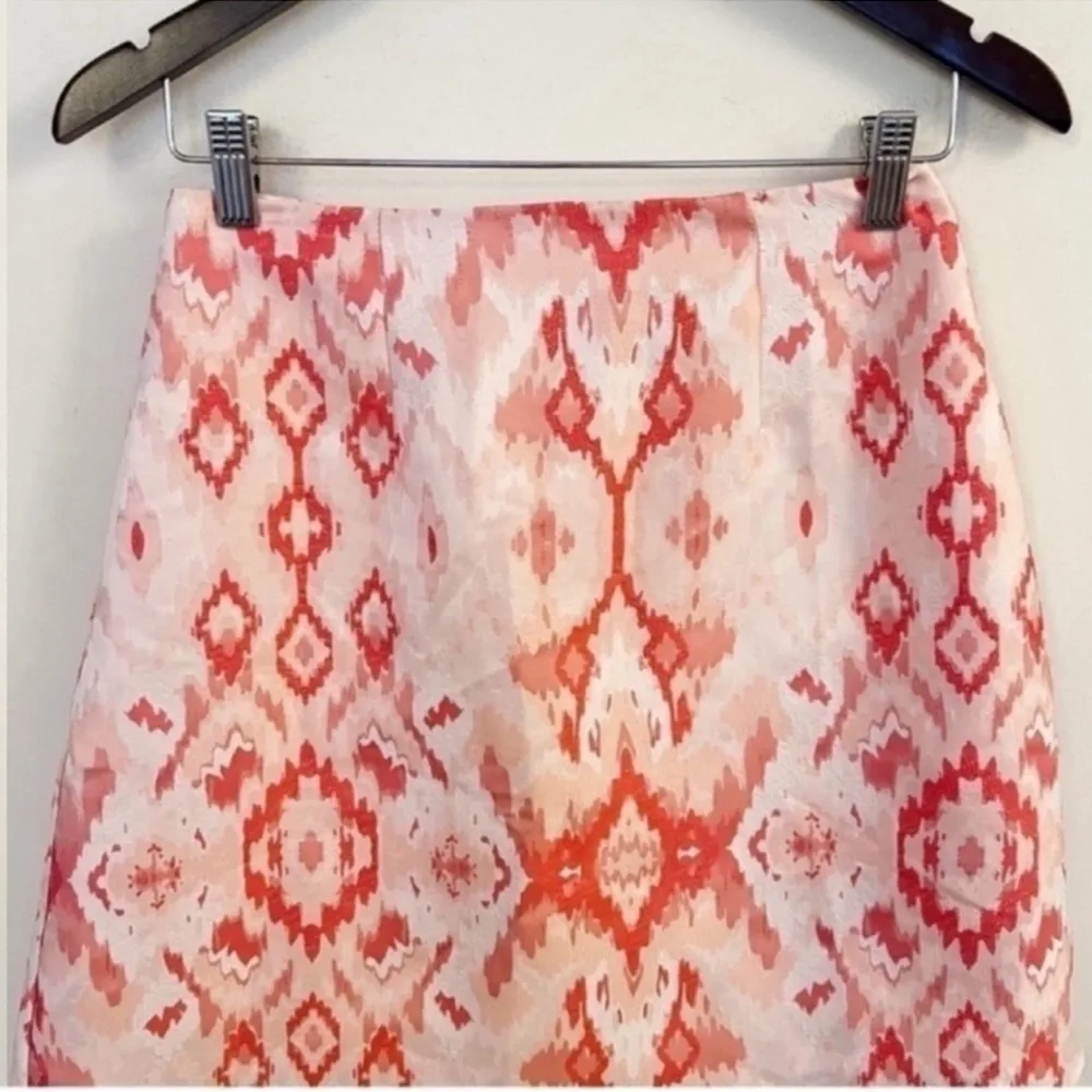 Anthropologie x Hutch Kasi Jacquard Mini Skirt Size 4 Pink Lined NEW MSRP $128 - Image 2