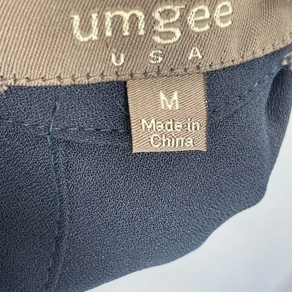 Umgee Aztec Trim Sleeveless Mini Dress Navy Blue Medium - Image 5