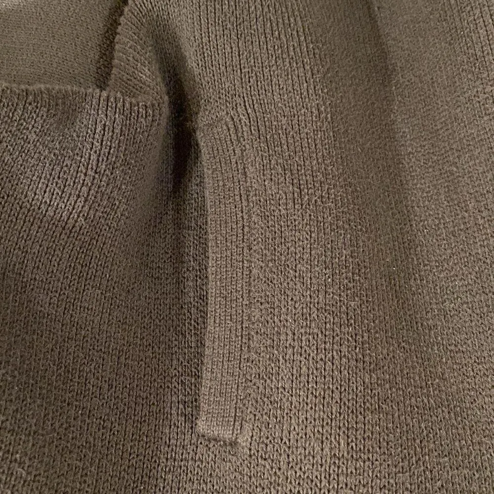 Aurora Dolman oversized full zip up sweater hoodie Gray/Green size Medium - Image 2