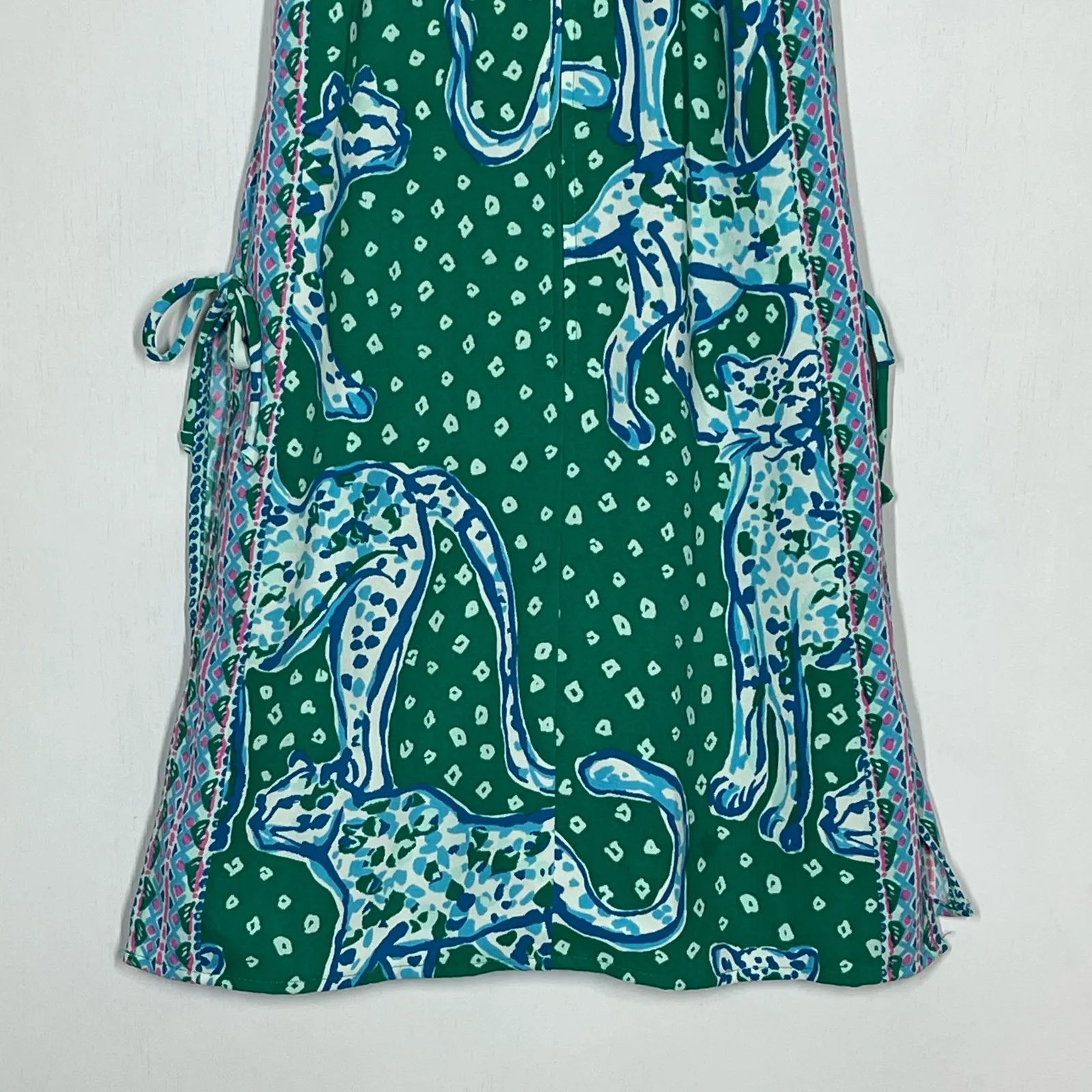Lilly Pulitzer  On The Prowl Engineered Romper Women's Size 0 Emerald Green Isle - Image 7