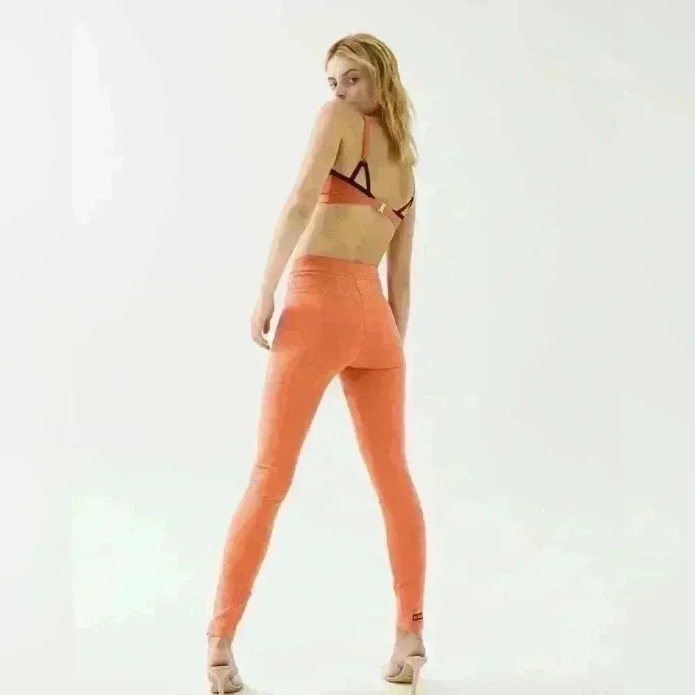 P.E Nation REFLECTION PANT IN ARABESQUE sz M Orange Size M - Image 15