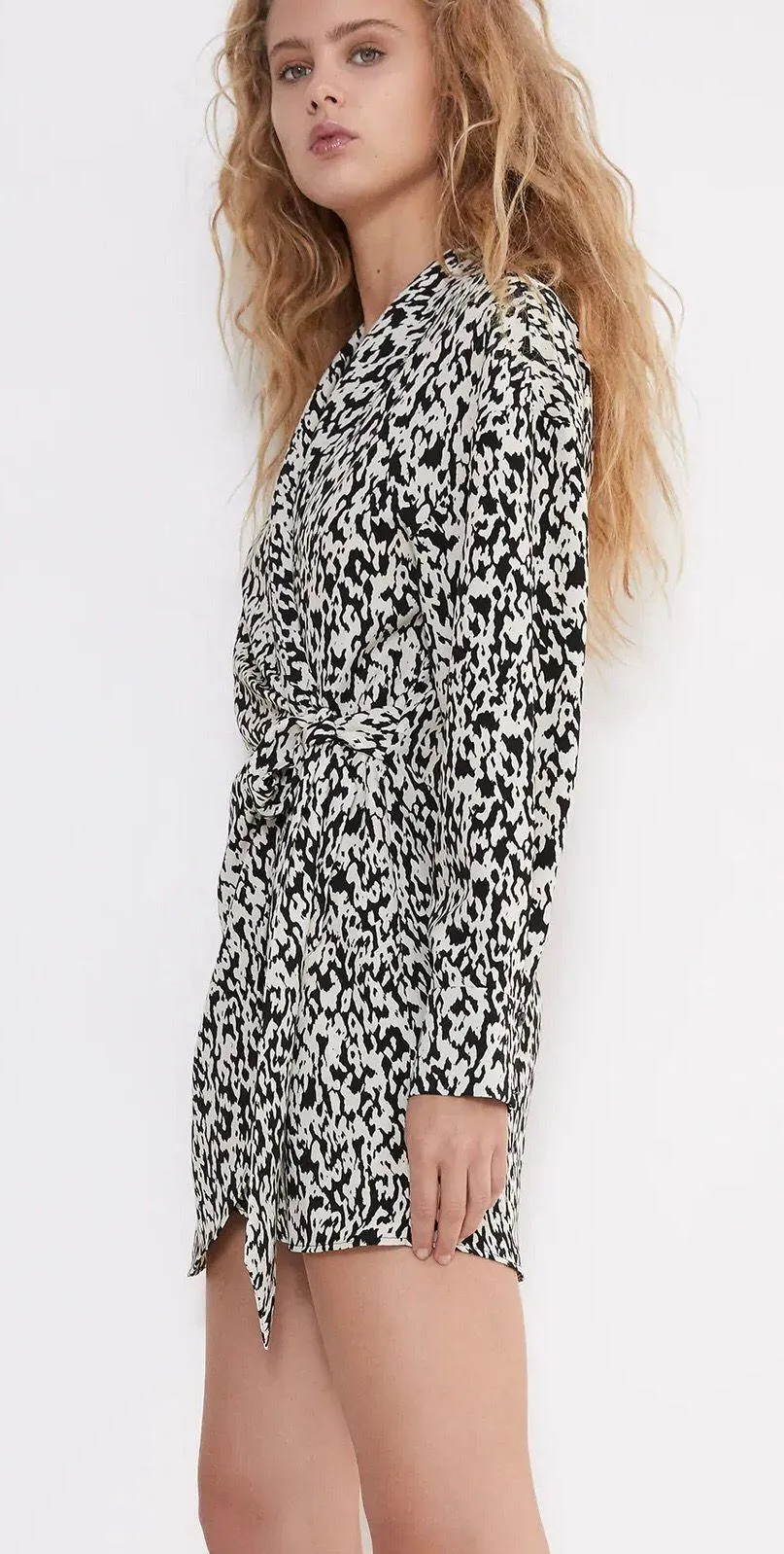 NWT  Black & White Animal Print Playsuit Dress - Image 3