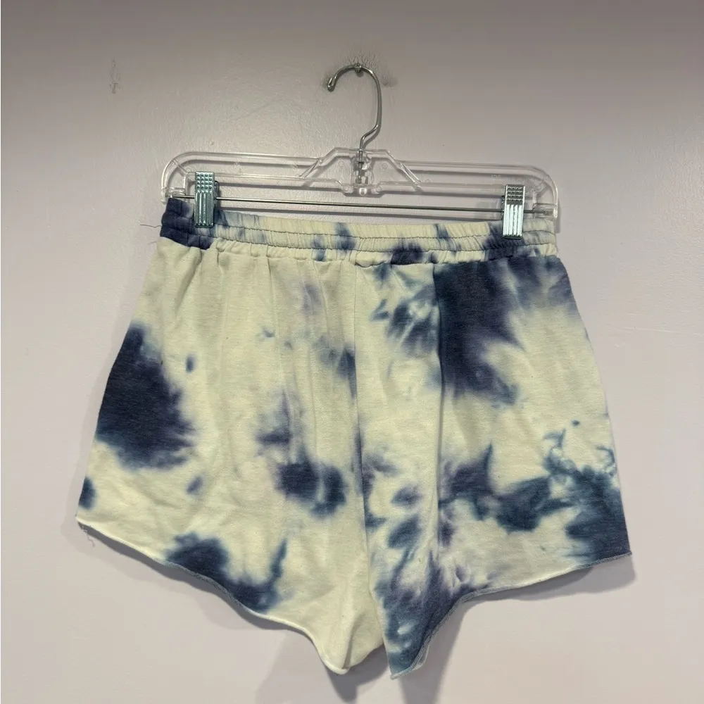 Blue‎ and white Altard State tie dye shorts - Image 3