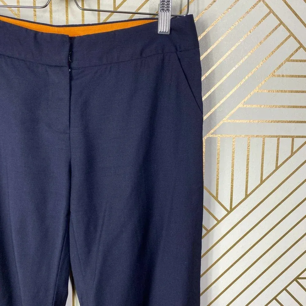 TORY BURCH‎ Wide-Leg Dress Pants in Navy Blue Size US 2 - Image 7