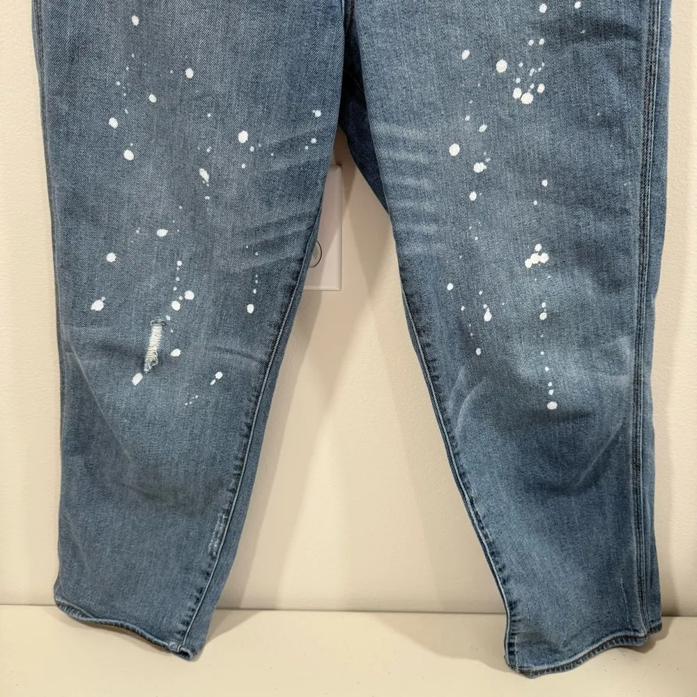 Point Sur Paint Splattered Blue Denim Jeans Size 31 EUC - Image 3