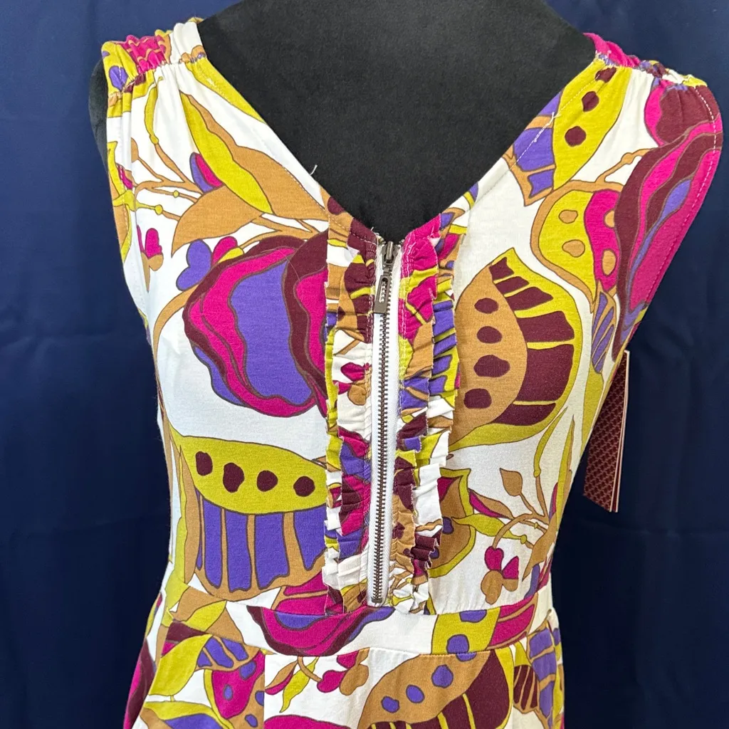 Merona Vibrant Floral Midi Dress - Pink and Yellow - Image 6