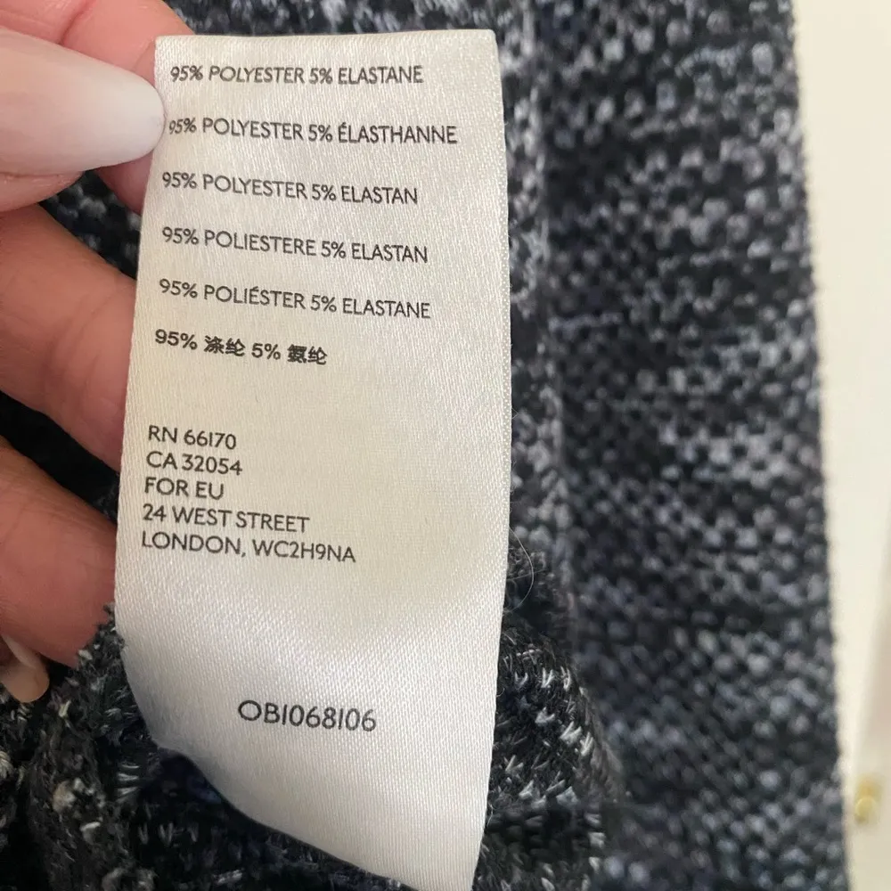 The Free People We the Free Sweater Women's Turtleneck XS Black-Gray Bell Sleeve - Image 5