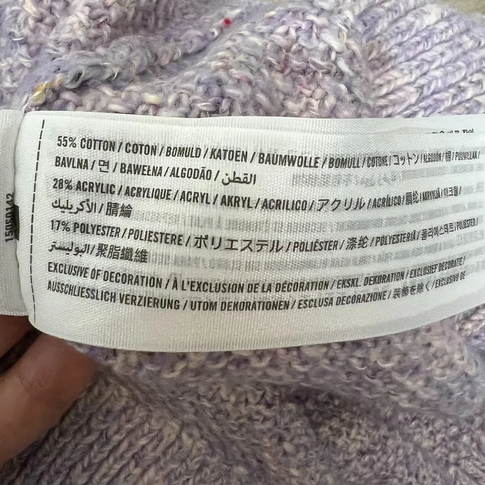 Abercrombie & Fitch Knit Mockneck Rollneck Button Back Longline Sweater - Image 10