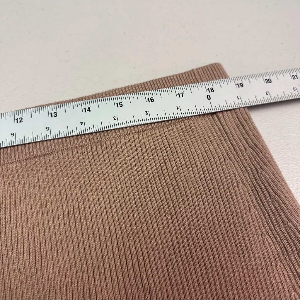 Ava & Viv Beige Pencil Skirt - Image 3