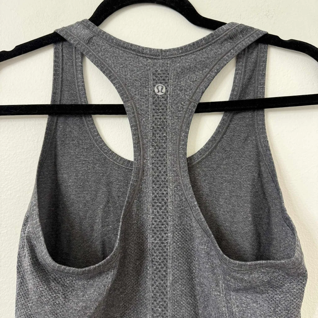 {6} Lululemon Swiftly Tech Racerback Tank Race Length Heathered Gray - Image 10