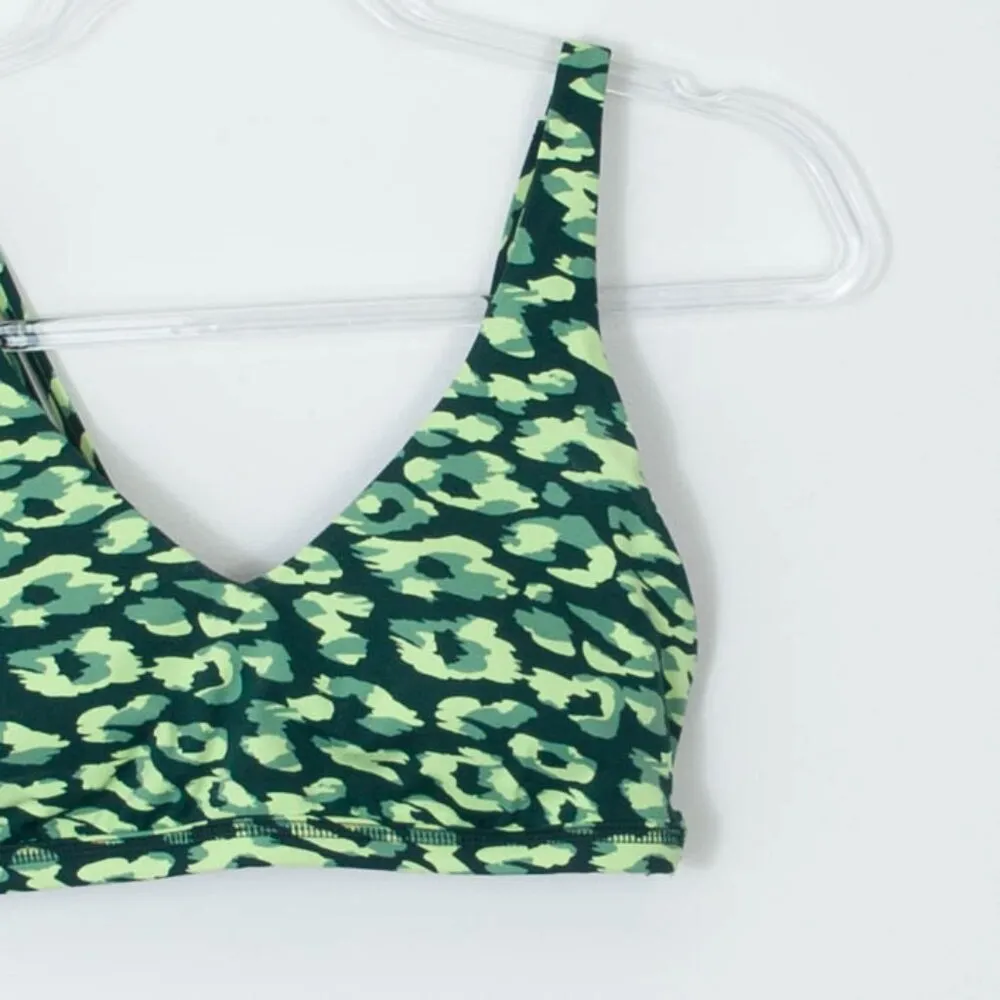 Aerie Offline Green Camo Athletic Workout Mesh‎ Sports Bra Womens Size Small - Image 5