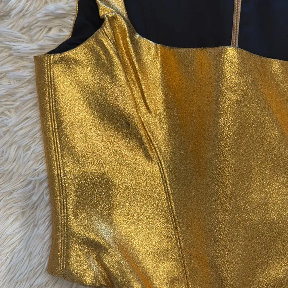 House of CB Karia Gold Corset Top sz M - Image 8