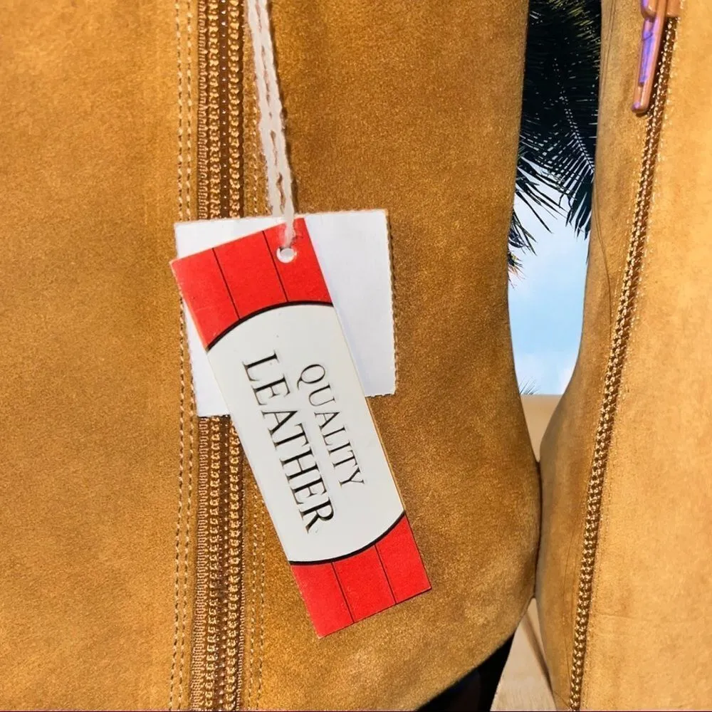 Predictions Carmel suede fringe side ankle boots! NWT - Image 6