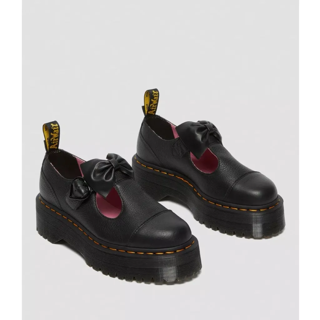 Dr Martens x Lazy Oaf • Bethan Leather Mary Janes platform shoes black quad - Image 2
