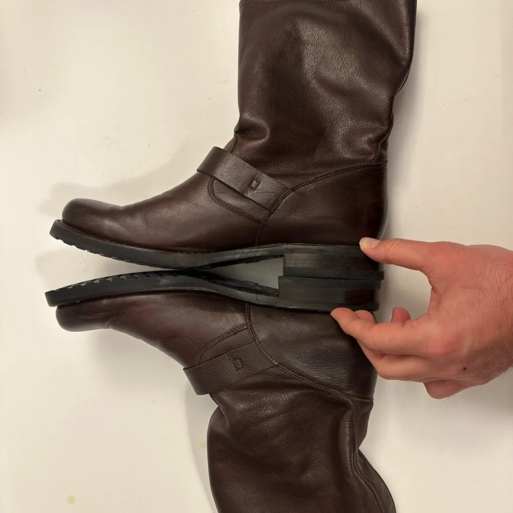 Frye Women's Veronica Flex Short Moto Boots Leather - Round Toe Size 10 - Image 5