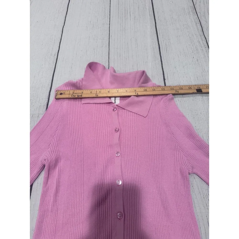 Abound Button Down Collared Lightweight Sweater - Image 4