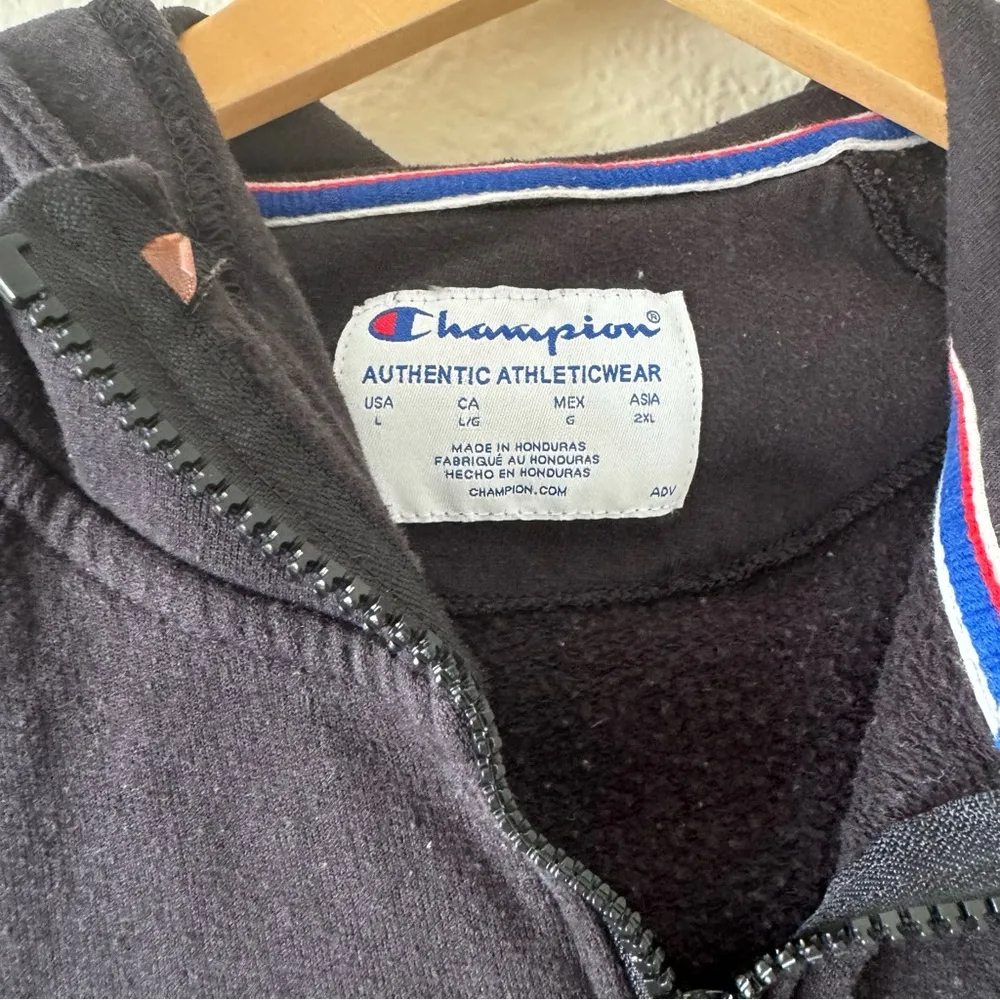Champion zip up hooded sweater sweatshirt - Image 2