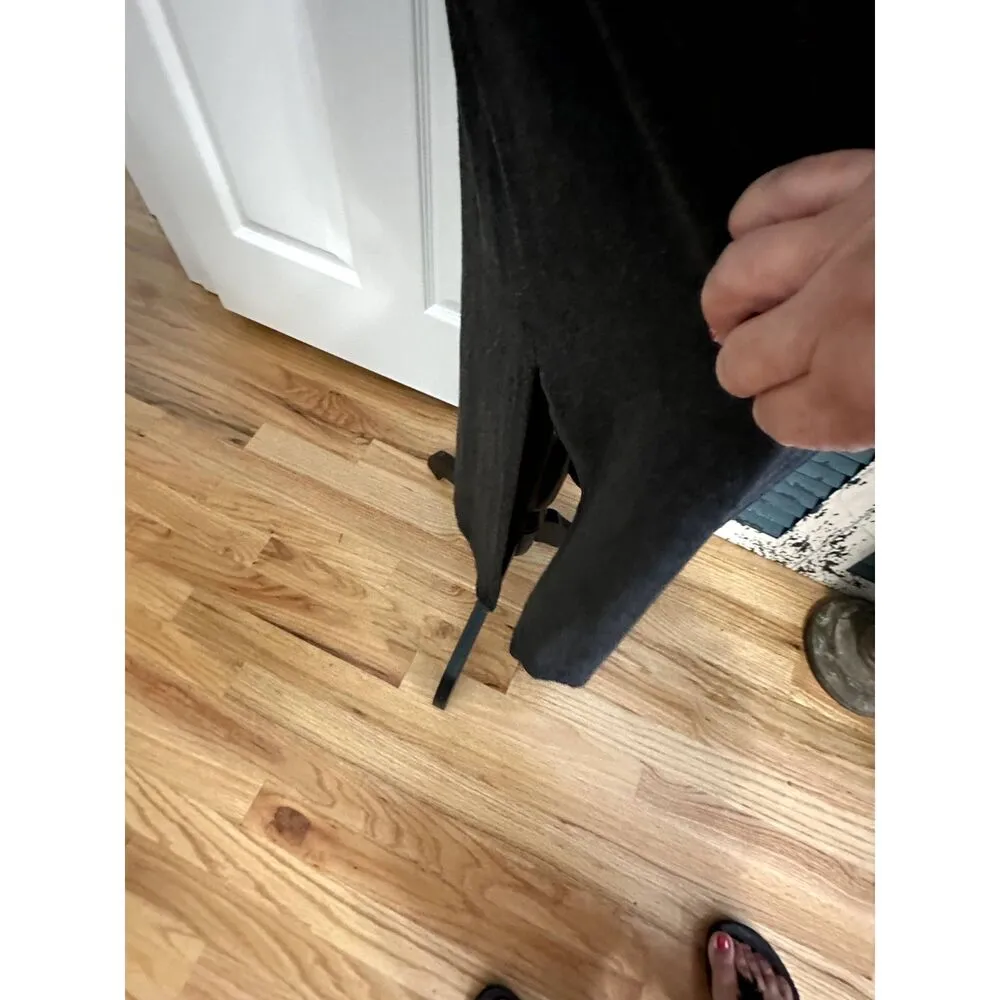 Elegant Long Skirt for Women Solid Color Knitted Versatile Straight Thin Skirt - Image 2