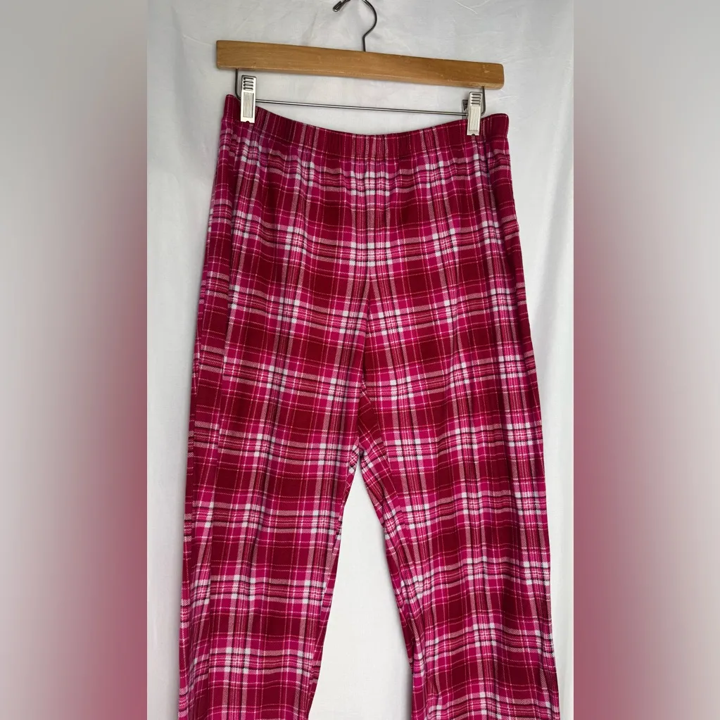NAUTICA flannel pajama pants cotton plaid pink fuschia
small - Image 2