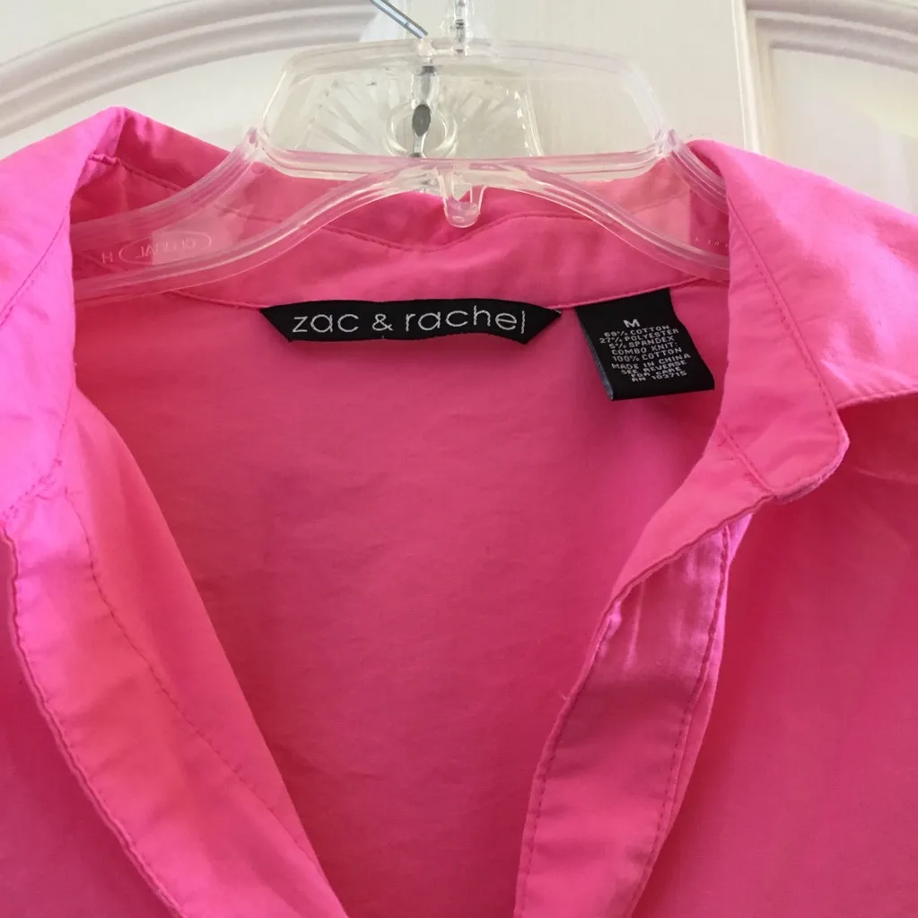 FINAL MARKDOWN Ladies zac & Rachel blouse medium Pink - Image 4