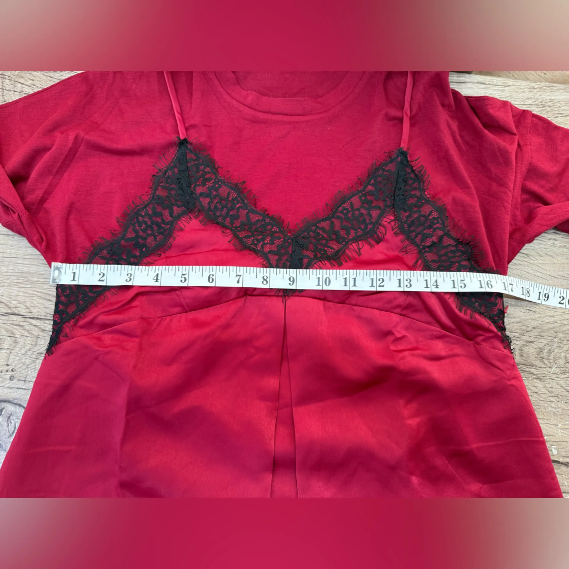 English Factory Womens Dress Large Layered 3/4 Sleeve Lace‎ Fringe size small - Image 2