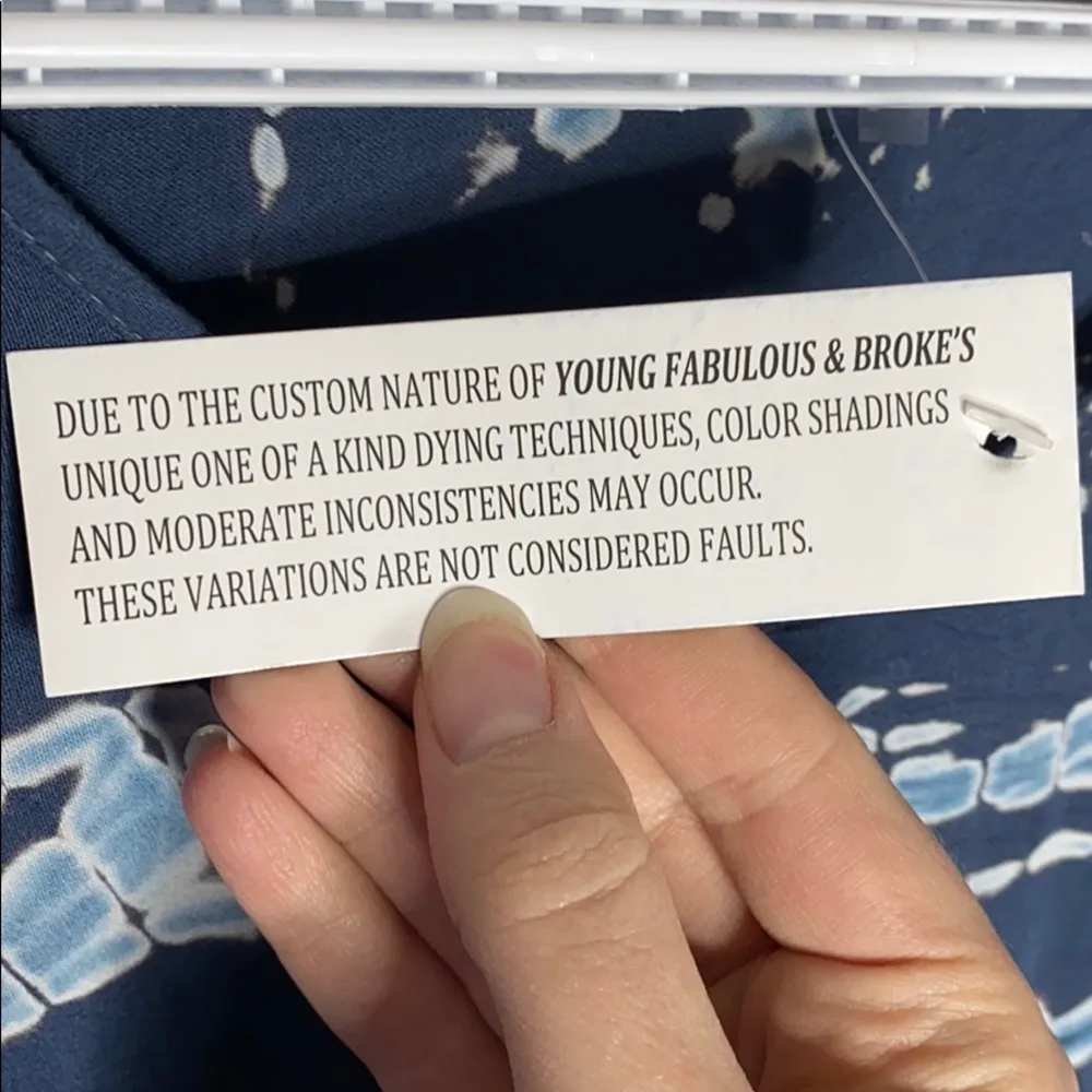 Young Fabulous & Broke tie dye Jayden blouse sz S - Image 12